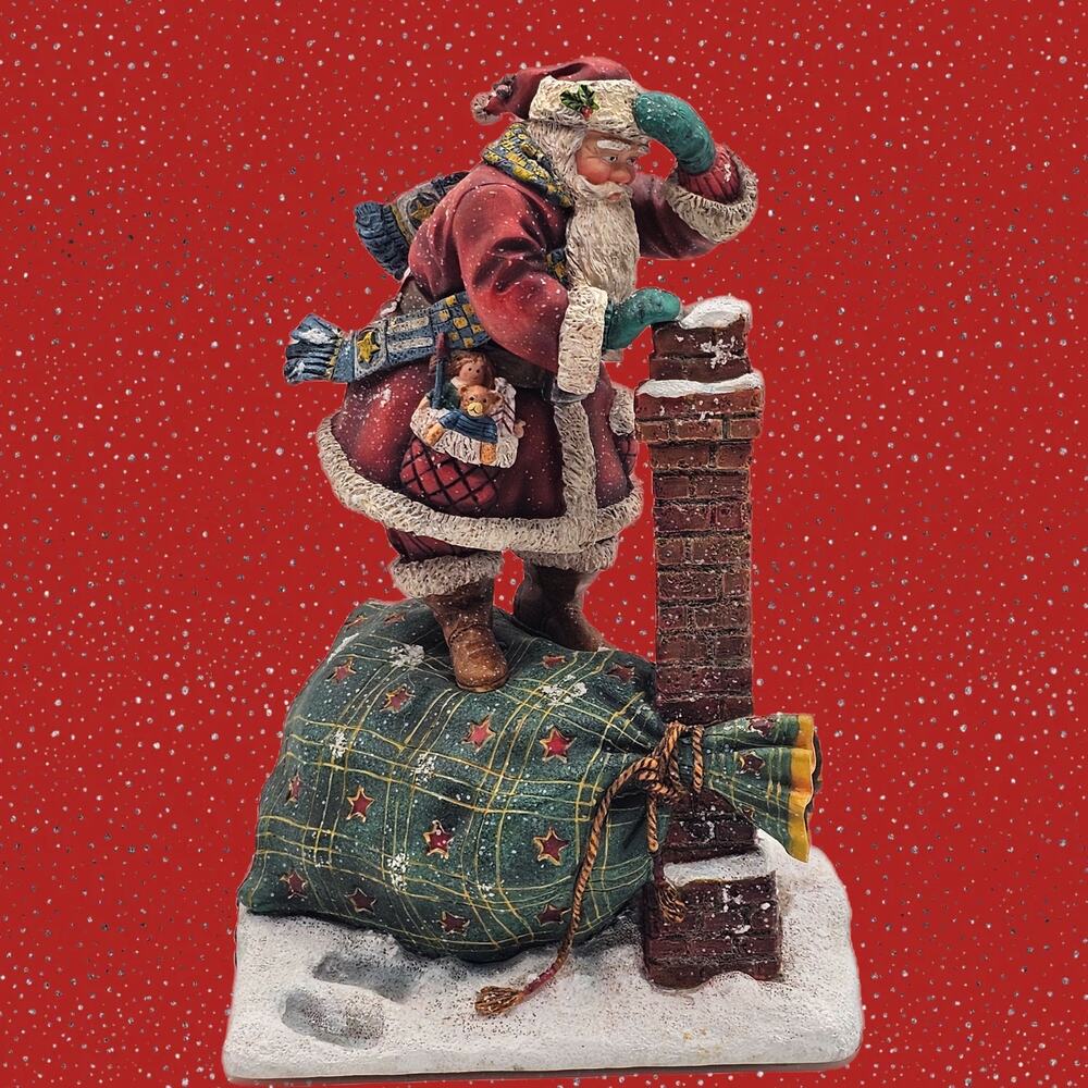 Lang And Wise Ned Young Santa Figurine Santa’s Dilemma Christmas 1st Edition